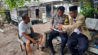 Sambang Toga, Bhabinkamtibmas Imbau Agar Selalu Jaga Sitkamtibmas Aman