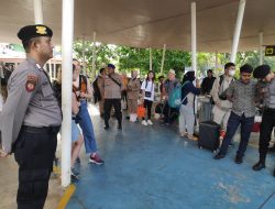 Polres Kep. Seribu Gelar Pam Dermaga Keberangkatan Marina Ancol