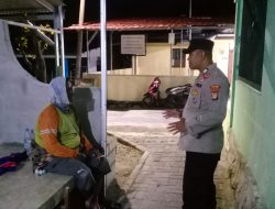 Sambang Malam Pulau Lancang, Bripka Ahmad Ajak Tomas Jaga Kamtibmas