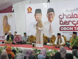 Ribuan Masyarakat Hadiri Acara Shalawat Bersama H. Obon Tabroni, Meskipun HUjan Deras 