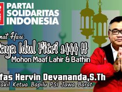 Kefas Hervin devanda, S.Th Mengucapkan Selamat Hari Raya Idul Fitri 1444 H, Maaf Lahir dan Bathin