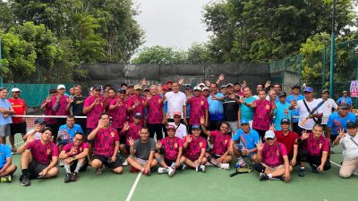 Calon Wali Kota Bekasi Tri Adhianto Buka Turnamen Tenis Mas Tri Cup 2024