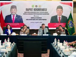 Rakor di Maluku Utara, Menteri Nusron Tekankan Pentingnya Dukungan Pemda dalam Pembuatan Sertipikat Tanah