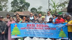 1.000 Paket Sembako Dibagikan Panitia Natal Nasional untuk Warga Terdampak Erupsi Semeru